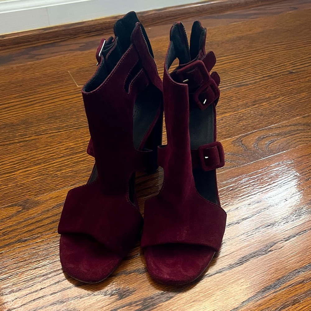 New Rag & Bones Burgundy Genuine Suede Chic Boots